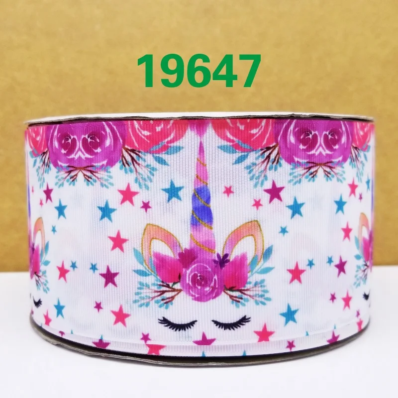 19647 50 двор Единорог печатная корсажная лента 19648 - Цвет: 19647