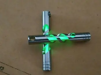 

tritium light stainless steel tritium key chain including tritium vials 3mm*22.5mm tritium tube Automatic light 25 years-Green