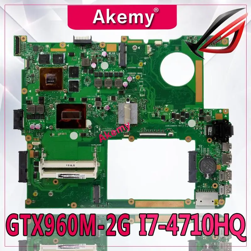 buy Akemy GTX960M 2GB G771JW Motherboard with i7 4720HQ For ASUS ROG G771JM G771JK G771J G771 Laptop Mainboard Motherboard test OK