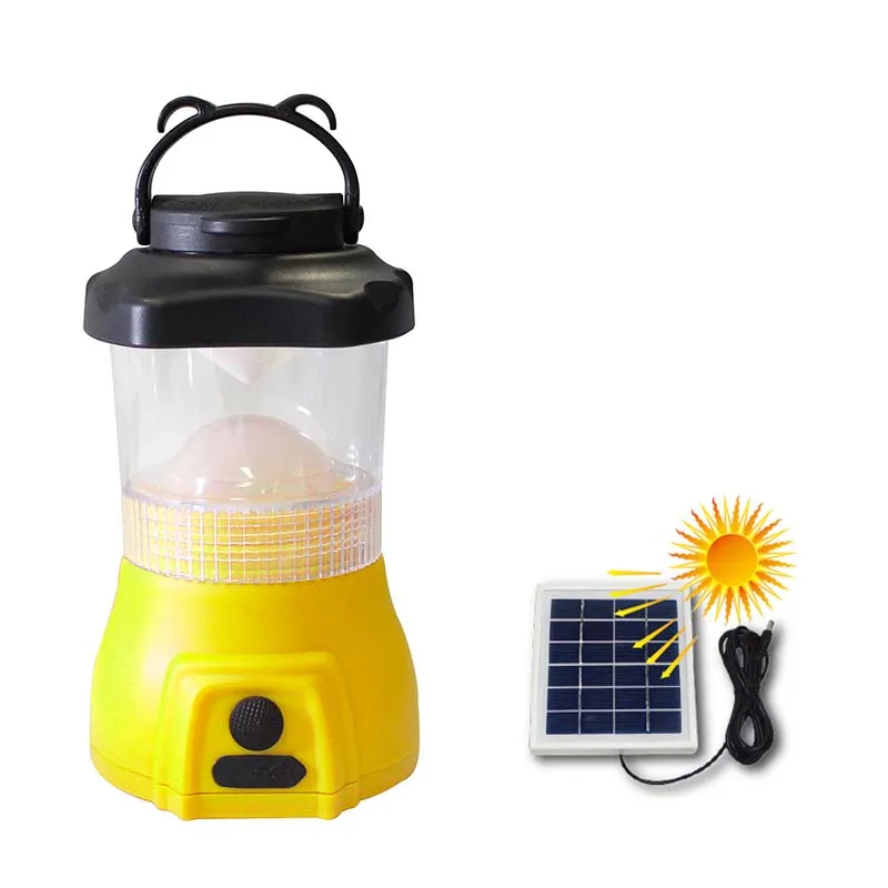1W solar Rechargeable 90 lumens camping lantern Portable Ultra Bright