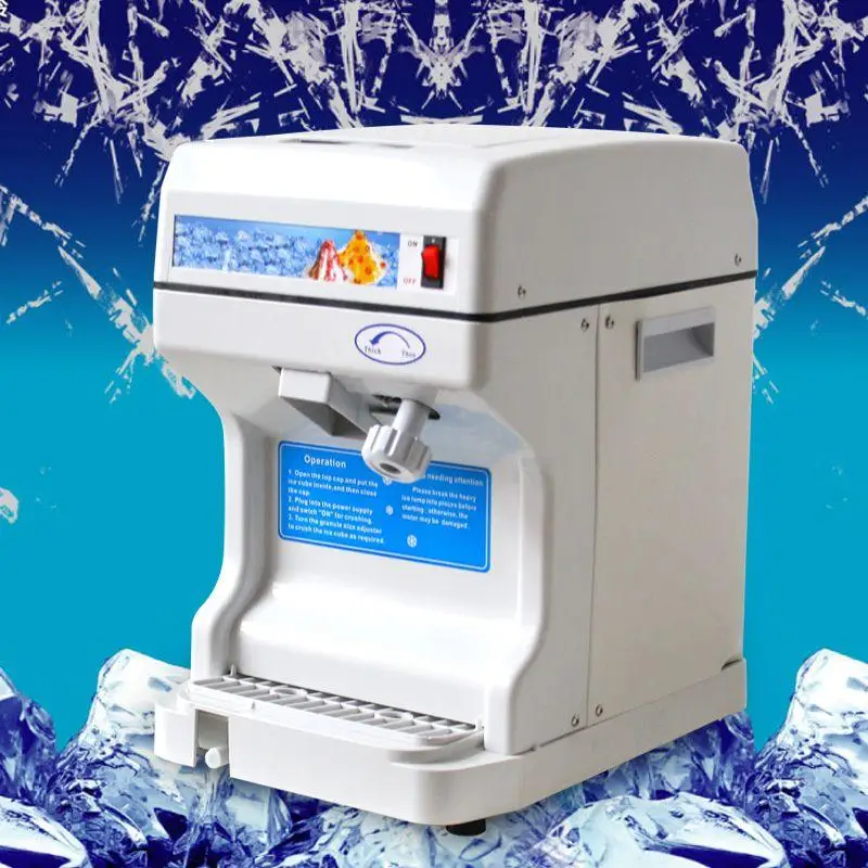 

Free shipping Automatic snowflakes ice crusher shaved machine Fruit juice store electric smoothies dynamic