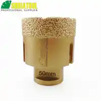 SHDIATOOL Dia 50mm M14 Vakuum Gelötete Diamant Core Bits Professionelle Keramik Bohren Bits Stein Loch Sah Diamant Bohrer