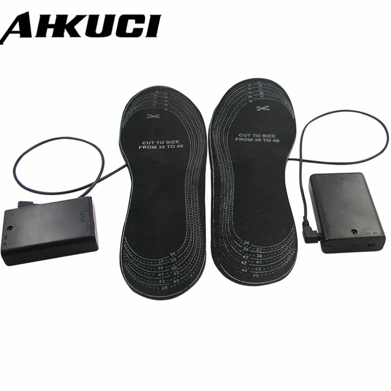 

Newest shoes size 38-46 Electric USB Powered Warmer heating insoles w/ 2pcs mobile Power bank supply