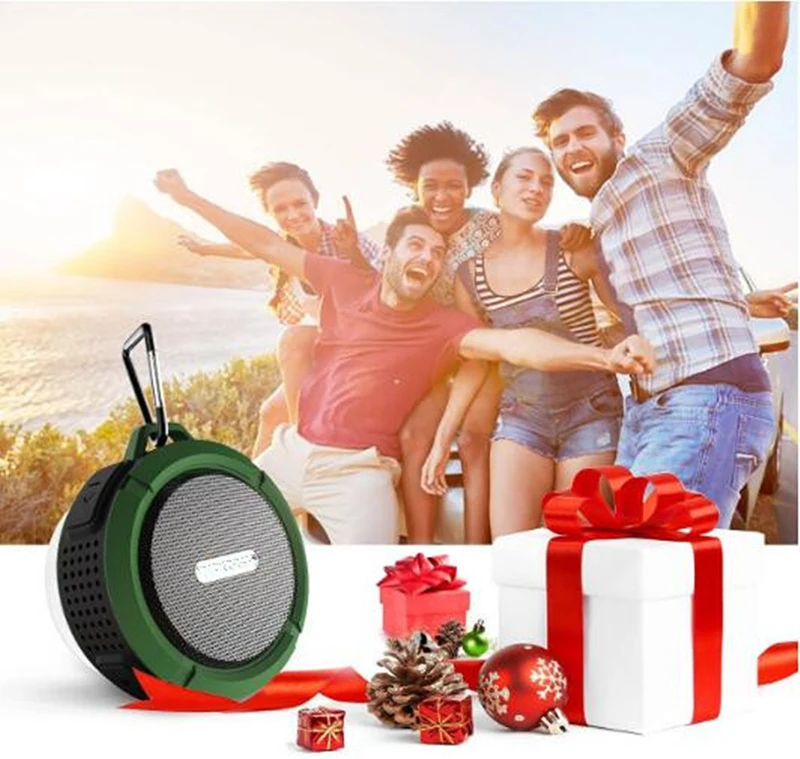 Wireless Waterproof Bluetooth Speaker with 5W Drive Support SD TF Card Buit-in Mic Hands-Free Speakerphone Portable Loudspeaker56