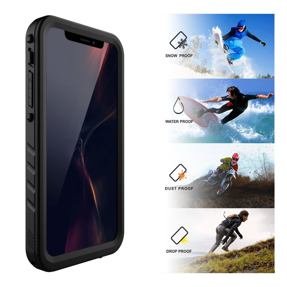 Waterproof Case For iPhone 11 Pro X XR XS MAX Case Swimming Diving Shockproof Cover for iPhone 11 Pro Max Waterproof Case For iPhone 11 Pro X XR XS MAX Case Swimming Diving Shockproof Cover for iPhone 11 Pro Max