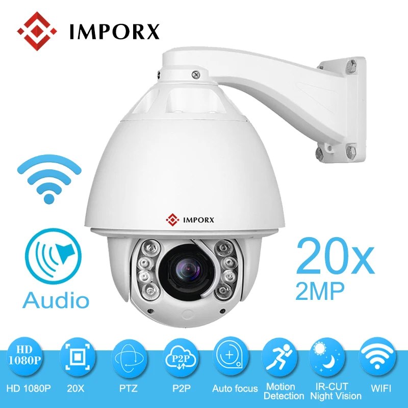 

Auto tracking dome wifi camera PTZ IR ip home security camera wireless ip With 150m IR distance