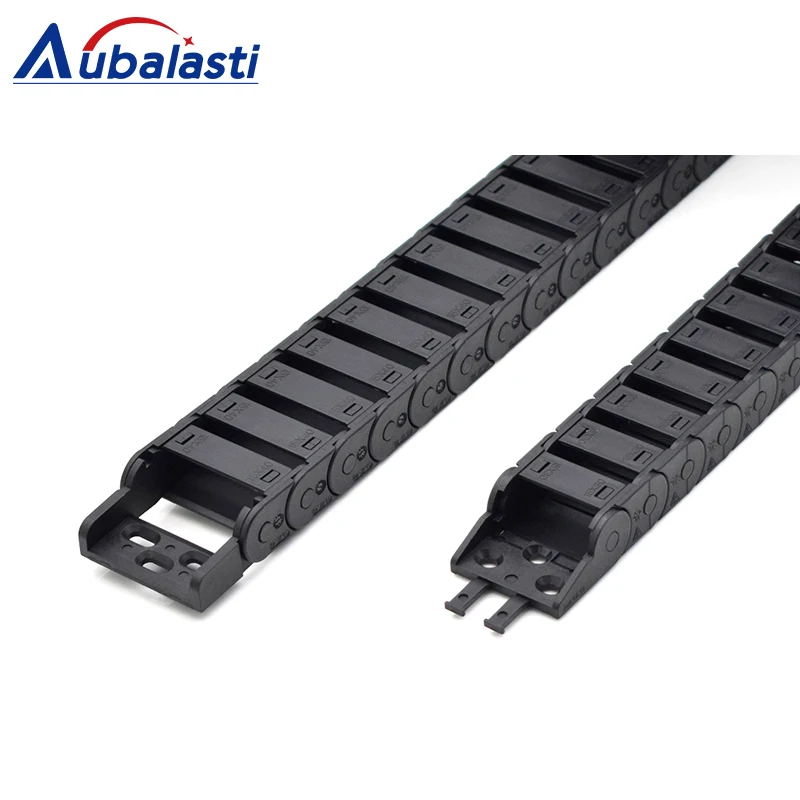 Cable Chain Semi-Enclosed 15*20 30 40 50mm Wire Transmission Carrier Plastic Drag Towline For 3D Printer CNC Engraving Machine