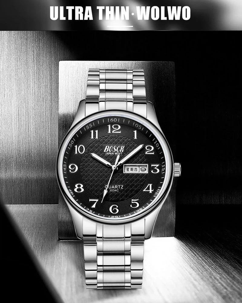 Relógio de pulso, Impermeável, Data, Relógio Masculino, Fashion, 2022