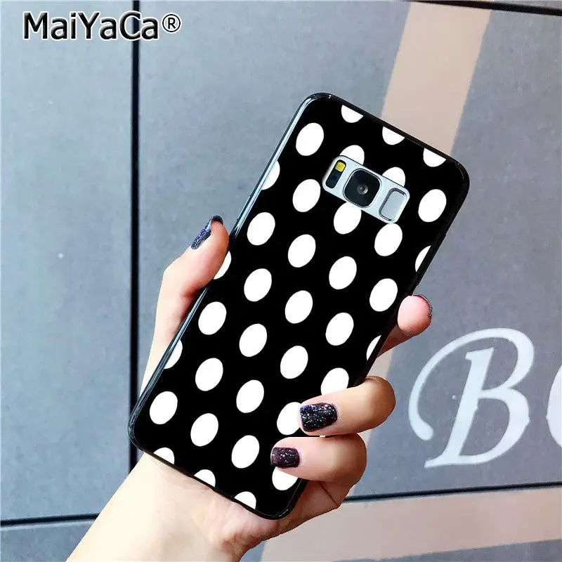 Red Black Gold Polka dots Dot