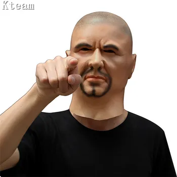 

Top Grade Latex Rubber Ferocious Strong Man Halloween Mask Full Face Mask Realistic Gangland Cosplay Party Mask Crossdress Cos