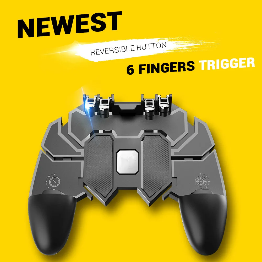  Free Fire Key Button Joystick Gamepad Six Finger All-in-One PUBG Mobile Game Controller L1 R1 PUBG 