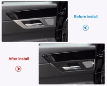 In Fibra di carbonio Style Maniglia Copertura Trim Per Jaguar XF 2016-2018 XFL Pannello 2017-2018 Accessori Auto 4 Pz/set