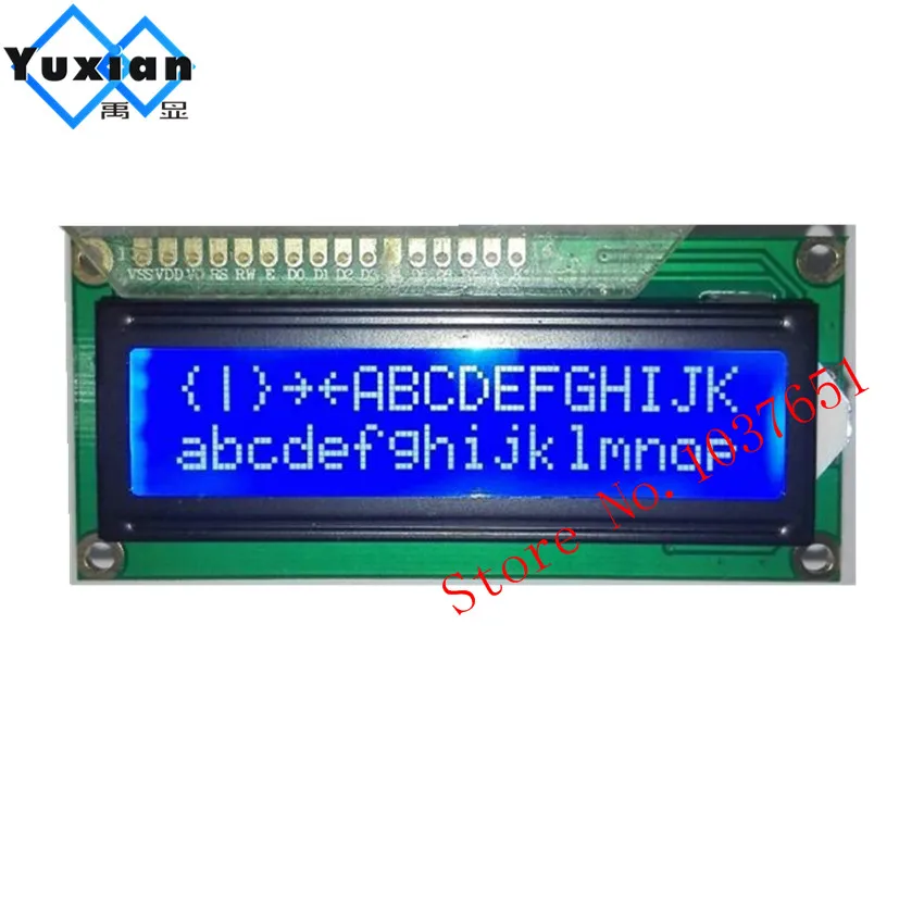 

1pcs 1602 lcd 16*2 5v blue 1602A HD44780 With header pin
