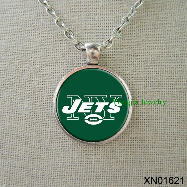 New York Jets NFL Football pendant sport team logo charms necklace