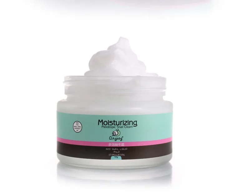 

2018 QINGSONG Snail cream anti-wrinkle anti-aging moisturizing shrink pore oil controlling resistance brighten skin care