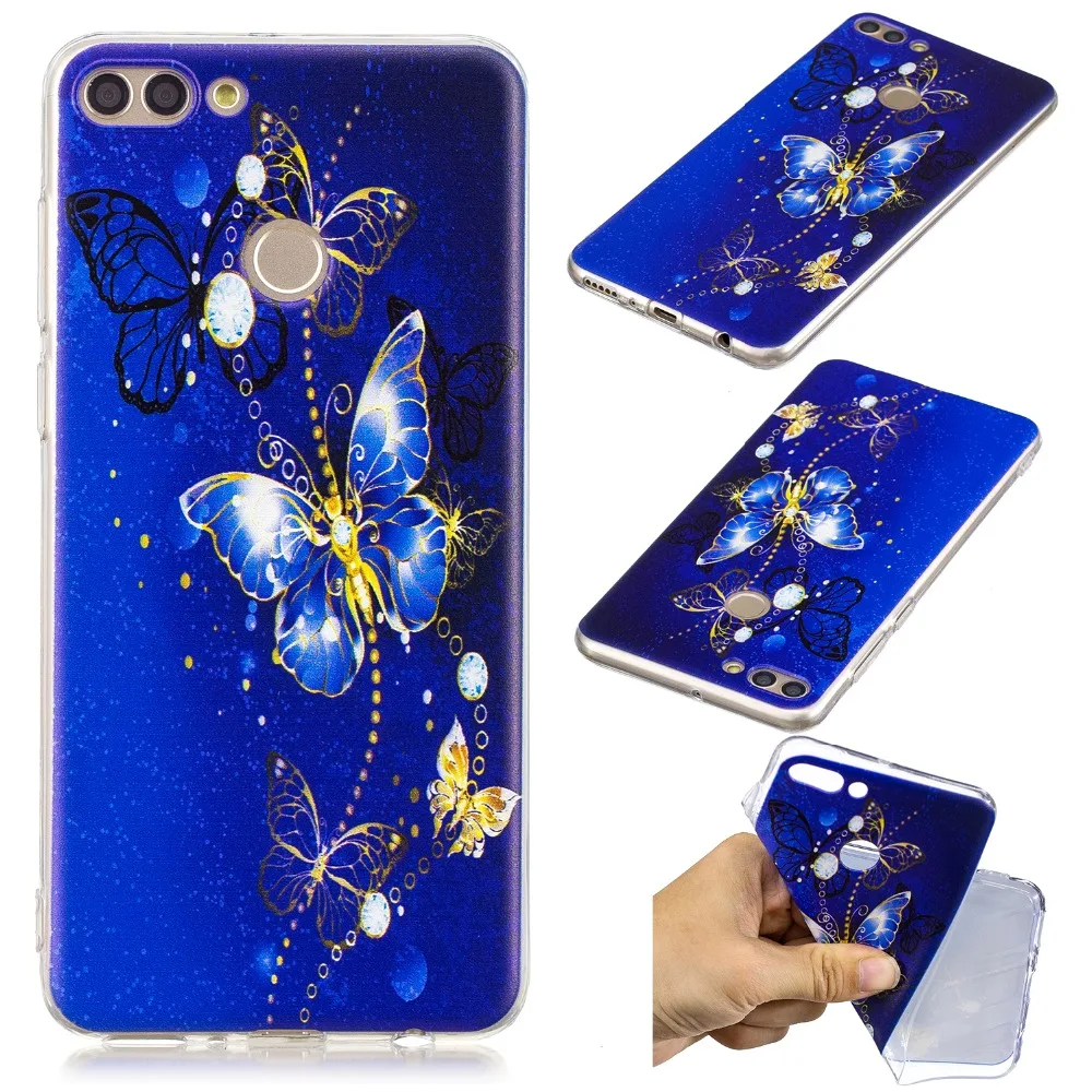 SjuzzyU антидетонационных силиконовый чехол для huawei Y9 Дело Обложки Мягкие TPU Назад