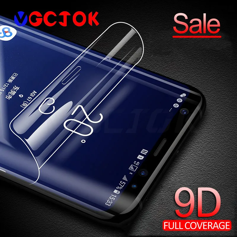 

9D Full Curved Soft Hydrogel Film For Samsung Galaxy S8 S9 Plus S7 Edge Screen Protector On The For Samsung Note 8 9 Not Glass