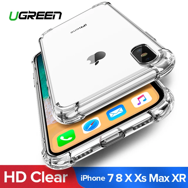 Ugreen Case For iPhone 7 8 Plus Case Shock-proof Back Cover For iPhone X Xs Max Phone Case HD Clear Protective For iPhone 7 Case