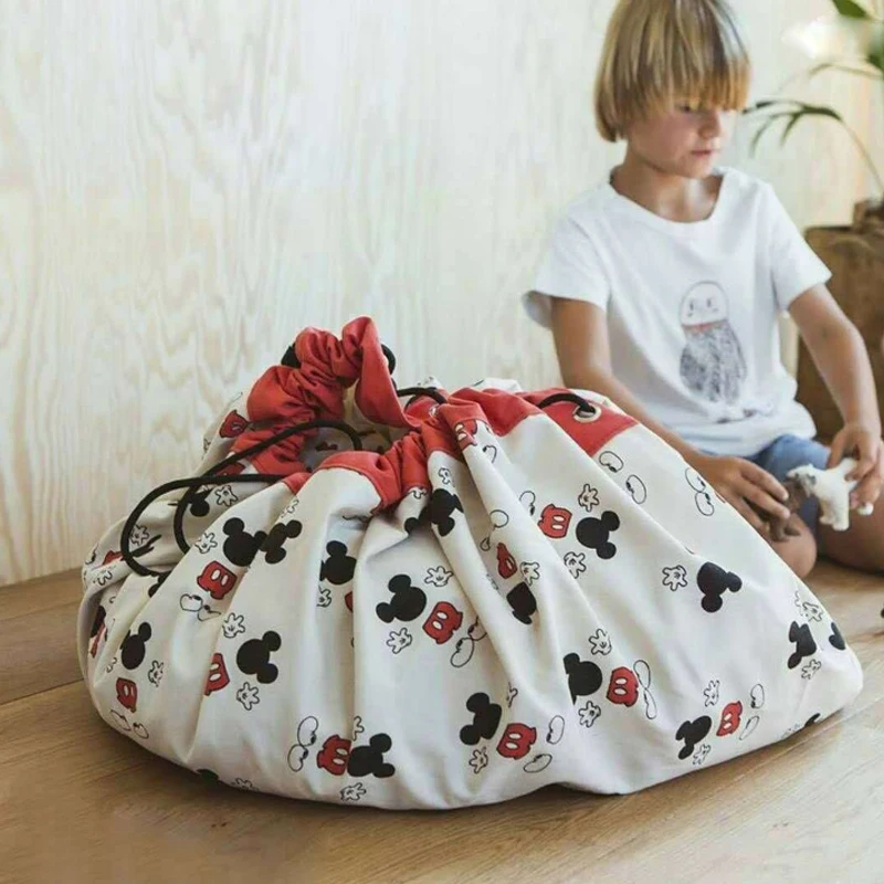 140 см детская сумка для хранения игрушек Disney Mickey Minnie органайзер детский игровой