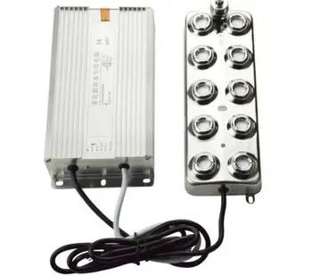 

110V 10 head Ultrasonic mist maker fogger humidifier w/ Rainproof transformer