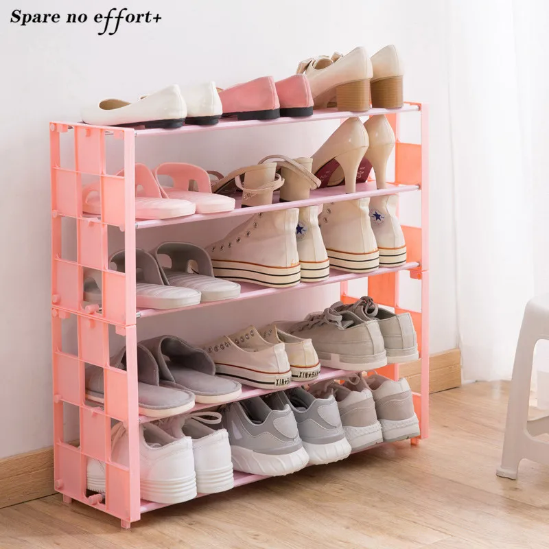 3/5 Layer Non woven Fabric Storage Shoe Rack Hallway