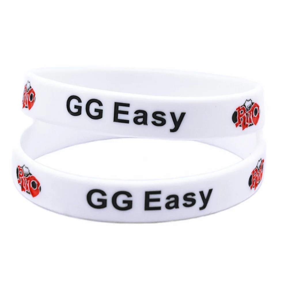 1 шт. силиконовый браслет GG Easy ширина 1/2 дюйма белый|Браслеты с шармами| |