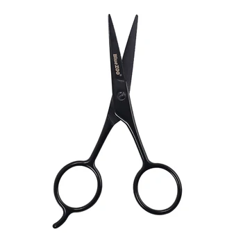 

Blue ZOO New Portable 13cm Beard Eyebrow Stainless Steel Thumb Scissors Moustache Cutter Clipper Shaping Tools