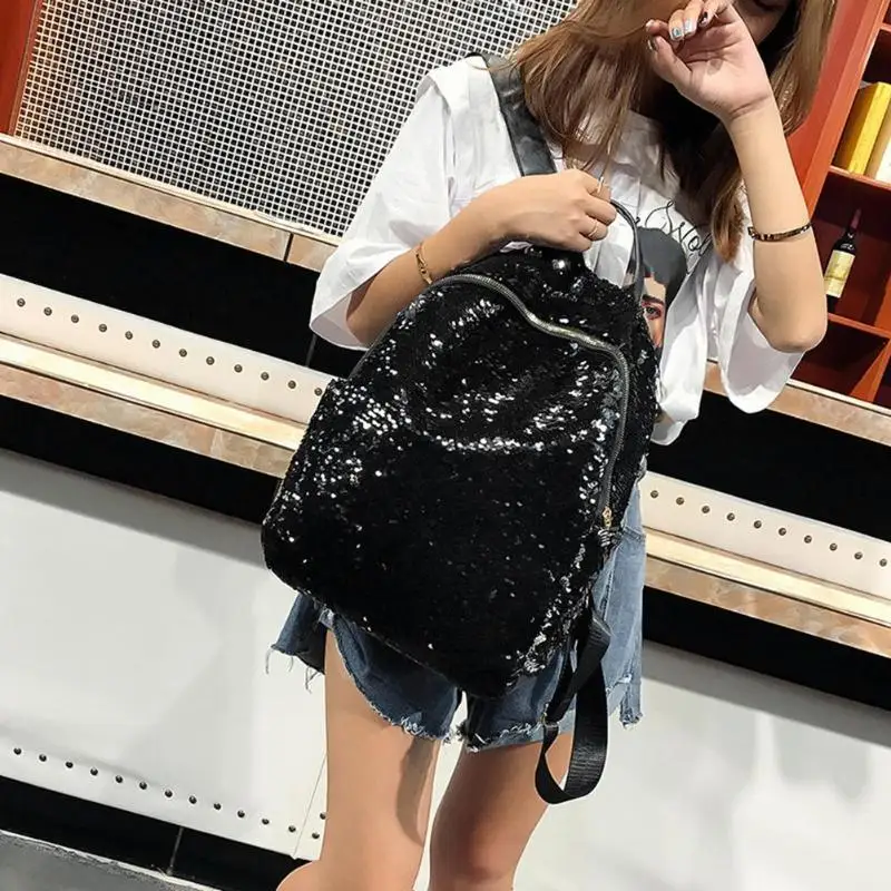 Women-Sequins-Backpack-Teenage-Girls-Fashion-Schoolbag-Casual-Travel-Bling-Rucksack-Mochila-Feminina-Holographic-Backpack-Z95 (1)