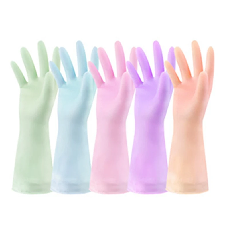 

Thin Latex Household Gloves Kitchen Rubber Cleaning Bowl Washing Clothes Rubber Waterproof Household Gloves Long Sleeve Glove