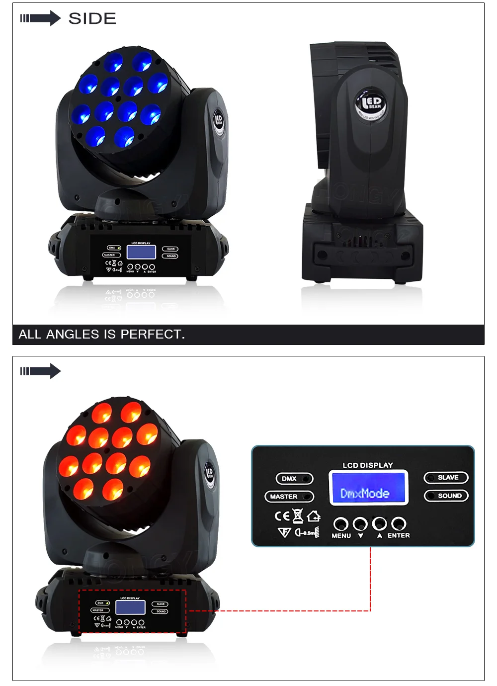 Cabeça em Movimento Luz do Estágio Luz de Lavagem Led 12x12 w Lavagem Levou 12x12 w Rgbw Led Feixe Moving Head China Moving Heads Lavar 7 Efeito de Iluminação de palco