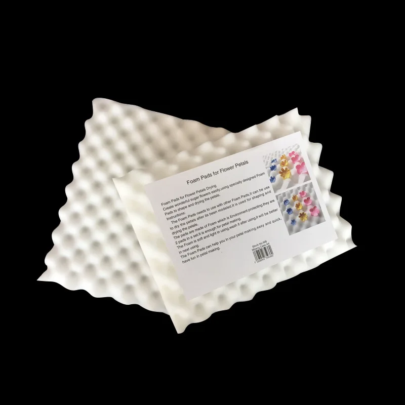2Pcs Fondant Cake Shaping Sponge Pad Chocolate Sugar Flower Drying Foam