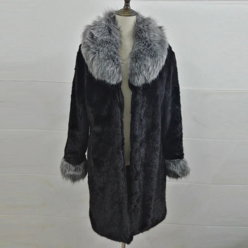 Fur Coat Women New Winter Faux Fur Coat Mink Medium Long Jackets Female Thick Warm Artificial Fox Luxury Fur Coats Plus Size 4XL Fur Coat Women New Winter Faux Fur Coat Mink Medium Long Jackets Female Thick Warm Artificial Fox Luxury Fur Coats Plus Size 4XL