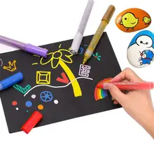 12 шт./24 шт., ручка для изготовления, акриловый маркер, не Ароматизированная, Экологичная, на водной основе, ручка для рисования, граффити, авторучка, акварельная Перманентная ручка