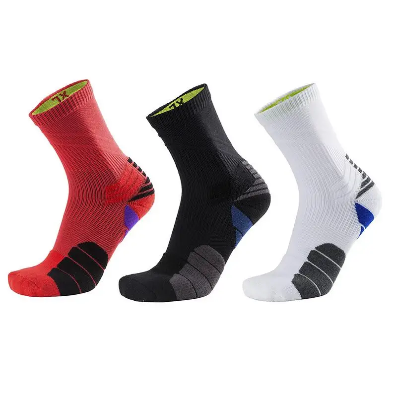 

1 Pair Outdoor Men's Socks Sport Professional Basketball Elite protection Breathable Sports Cycling Running Fitness Sock Sox