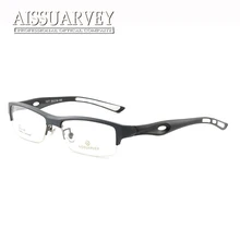 Мужские очки, оптические оправы для очков, оправы по рецепту, полуободок, светильник, очки в спортивном стиле, TR90, для мальчиков, прозрачные линзы, для студентов, Новинка