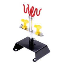 BMBY-New 2+2 Airbrush Holder Clamp-On Table Mount Hobby Stand AB-H2