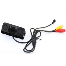 3 IN 1 Car Camera with Paaking Sensor Reverse Image High-definition Night Vision Large Angle Intelligent Radar Camera Waterproof