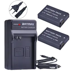 Batmax 2 шт. 1800 мАч FXDC02 камера батарея + Цифровое настенное зарядное устройство для дрифта 72-011-00 FXDC02 CFXDC02 HD Ghost-S HD720