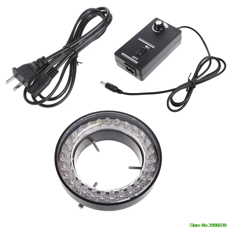 

56 LED Adjustable Ring Light illuminator Lamp For STEREO ZOOM Microscope AU