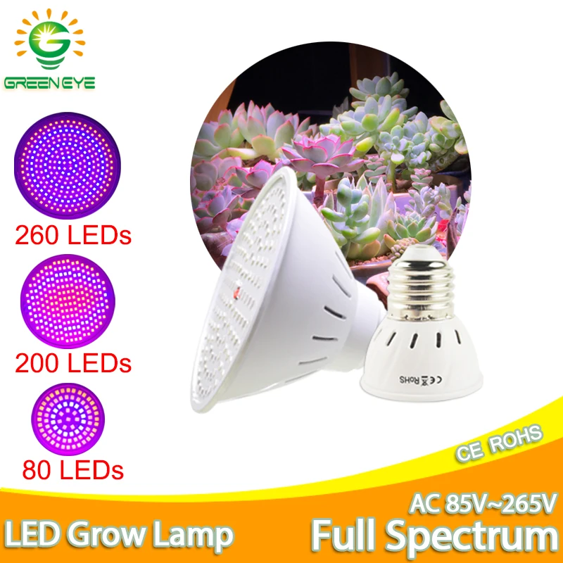 Tanie Oświetlenie LED do uprawy E27 lampa LED pełne spektrum 4W sklep