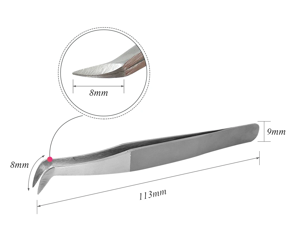 AS09 Пинцет для объемного наращивания ресниц 3D 5D 6D Пинцет из нержавеющей стали инструмент для наращивания ресниц индивидуальные пинцеты для ресниц