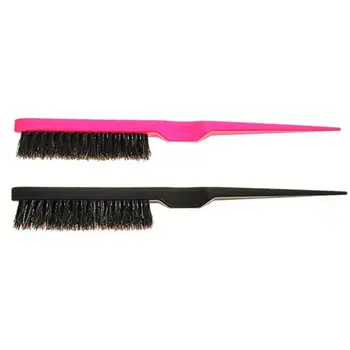 

Salon comb hair teasing brush three row natural boar bristle hair comb MA11dropship