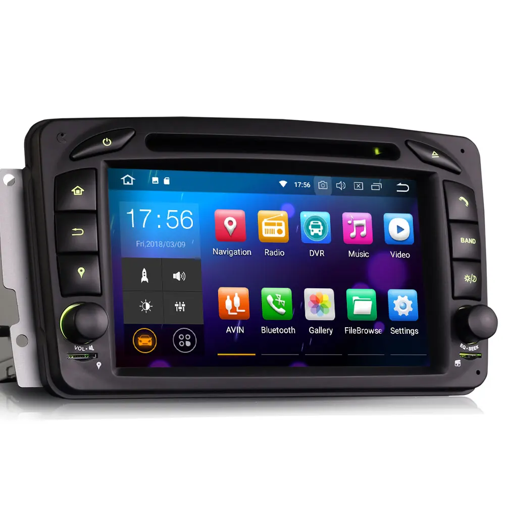 7 Android 8 1 Oreo OS Car DVD Multimedia GPS Radio for Mercedes Benz C Class