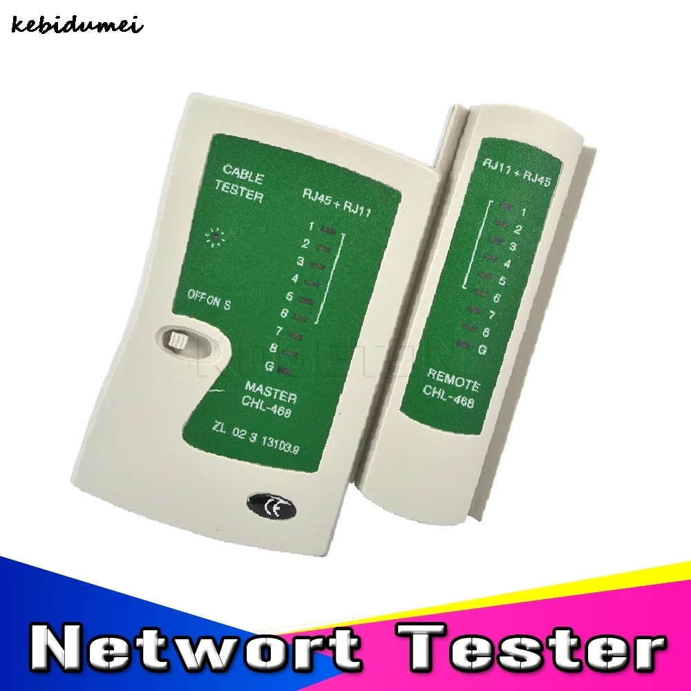 kebidumei Network Lan Cable Tester Cat 5 5e 6 UTP cables with RJ-11 RJ-45 Wire Telephone Line Detector Tracker Tool kit | Компьютеры и