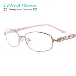 Средний металла Для женщин очки полный обод моды очки для мультифокальной рецепт Оптические стёкла