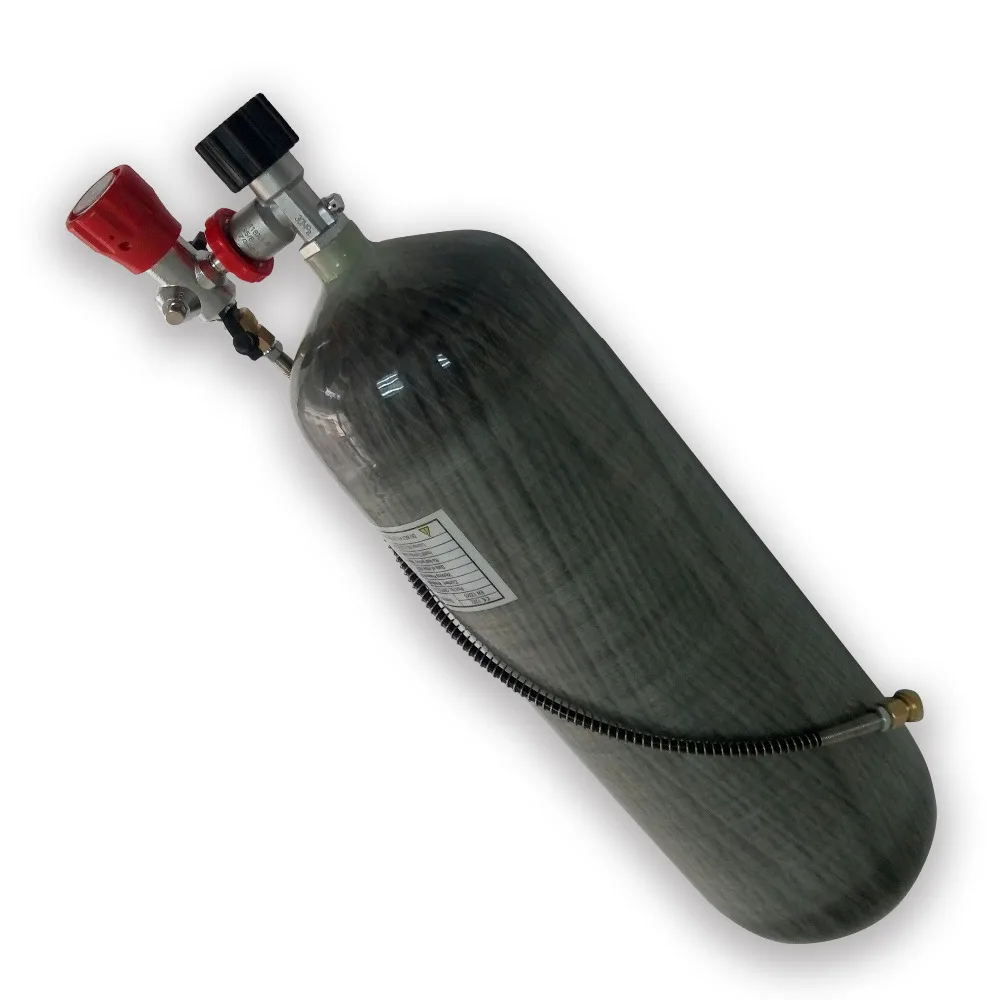 AC109100 Refill Whole Set 9L 4500Psi 300Bar Carbon Fiber Cylinder + Gauge Valve+Filling Station With Hose + Protect Cup