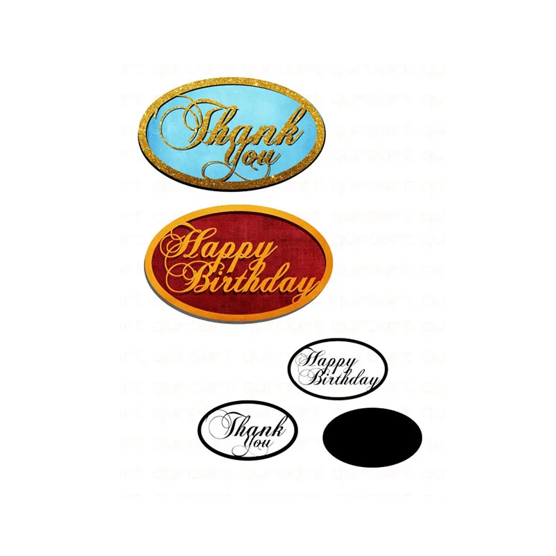 

Naifumodo Cuts Dies Letters Oval Metal Cutting Cover for DIY Scrapbooking Card Album Embossing Die Cut New Template