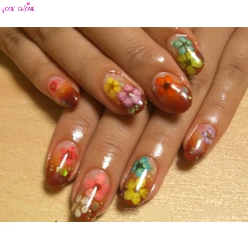 51 Very Beautiful Flowers Nail Art Designs 12 Colors Box Osmanthus Dried Flower Nail Decals Flowers Art Decoration Diy Tips
