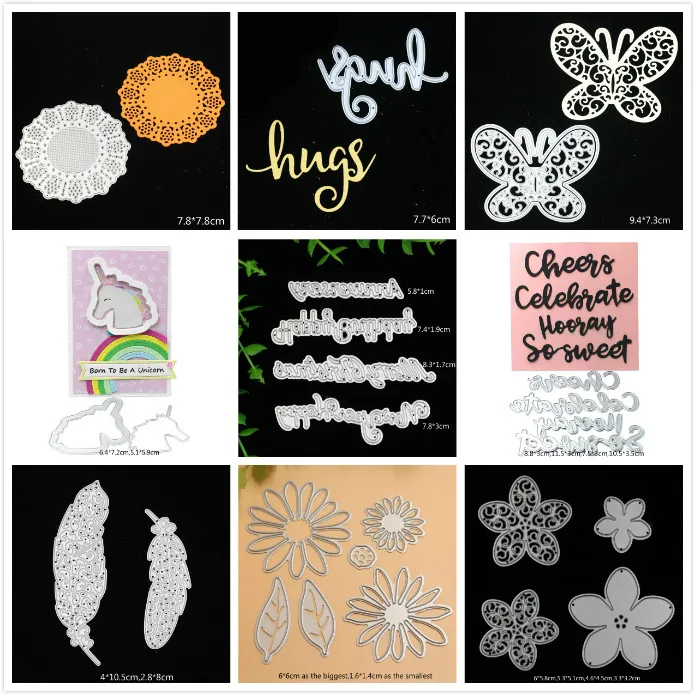 

YPP CRAFT Mixed Metal Cutting Dies Stencils for DIY Scrapbooking/photo album Decorative Embossing DIY Paper Cards
