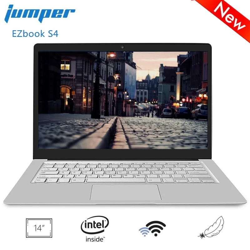 

Jumper EZbook S4 14 inch Laptop Windows 10 Intel J3160 Quad Core 1.6GHz 8GB RAM 256GB SSD Lightweght Notebook 2.4G/5G WiFi BT